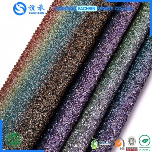 China New Product Synthetic Fabric With Glitter - Hot Sale Wholesale Synthetic Glitter Leather Fabric – EACHERN
