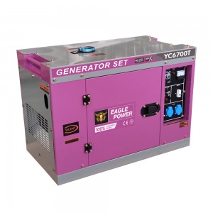 Cena zestawu 5kw/5kva/6.5kva przenośny cichy generator diesla nowy kształt nowy produkt typ DENYO