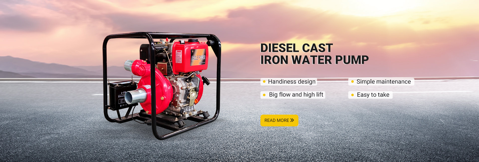 Diesel Cast Iron High-pressure Water Pump Set