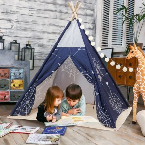Halloween spider web pattern tent children play outdoor party tent room haunted house (ZP0191)