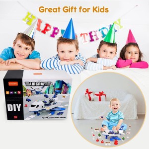 BeebeeRun Airplane Toys for Kids, 5-in-1 Transport Cargo Airplane with Police Cars Toy Set for 3 4 5 6 Years Old Boys Girls, Educational Toy Plane with Lights & Sounds, Birthday Party Favor Gift