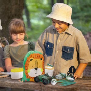 LBLA Outdoor Explorer Set 27 pc – Nature Exploration Kit Children Outdoor Games Mini Binoculars, Compass, Whistle, Magnifying Glass, Bug Catcher, Headlamp,Adventure, Hiking Educational Toy