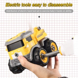 Arkmiido Take Apart Truck Toys,DIY Construction Vehicles with Electric Drill Converts to Remote Control Car, Kids Stem Building STEM Toy Gift Toys for Boys | Gift 3,4,5,6,7 Years Old