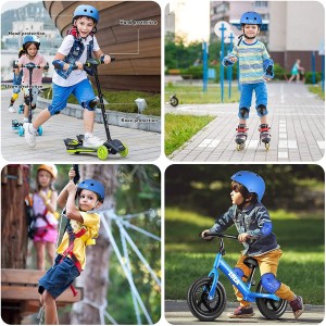 LBLA Helmet and Pads for Kids 3-8 Years Toddler Helmet,Kids Bike Skateboard Helmet,Helmet Knee Elbow Wrist for Scooter,7Pcs Adjustable Protective Gear Set for Kids