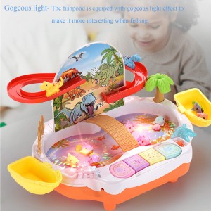 Magnetic Fishing Games Toys for Kids 3- in- 1 Fishing Set with Fun Sound and Light Children’s Educational Toys White