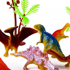 Mini Dinosaur Toy Set, 35 Pieces 3″ Plastic Assorted Dinosaur Figures as Cake Toppers for Birthday Party, Toys for Boys and Girls