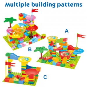 BeebeeRun Marble Run Building Blocks – 102PCS Marble Maze Game Set for Kids, Race Track Compatible with All Major Brands Bulk Bricks Set for Boys Girls Toddler Age 3 4 5 6 7 8+