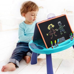 Double Sided Kids Art Easels –Learning Table for Toddlers –Tabletop Easels for Painting