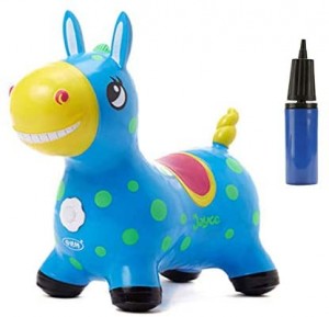 Horse Hopper Pump Ride on Toys Pump Included (Bouncy Horse Hopper, Jumping Horse, Inflatable Horse Bouncer ,Ride on Bouncy Animal Hopper for Kids with Best Eco-Friendly Rubber)