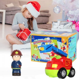 Remote Control Fire Cars Arkmiido Toys for Kids With Music and Light Learning To Drive RC Cars Toys 3 Years Old Boys Girls Gift-NO.WLX602