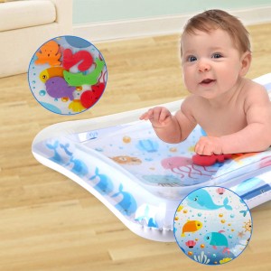 LBLA Baby Water Mat Baby Toys for 3-6 Months Inflatable Water Play Mat Tummy Time Activity Center Fun Time Toy for Infants and Toddlers
