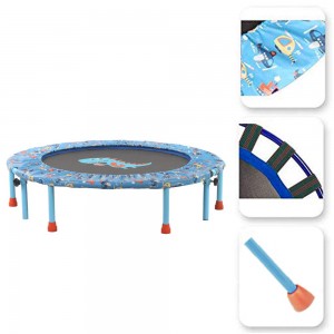 LBLA Trampoline for Kids， Safety Padded Cover Mini Foldable Bungee Rebounder Indoor/Outdoor Kids Trampolines Children’s Sports Toys