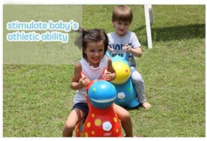 Horse Hopper Pump Ride on Toys Pump Included (Bouncy Horse Hopper, Jumping Horse, Inflatable Horse Bouncer ,Ride on Bouncy Animal Hopper for Kids with Best Eco-Friendly Rubber)