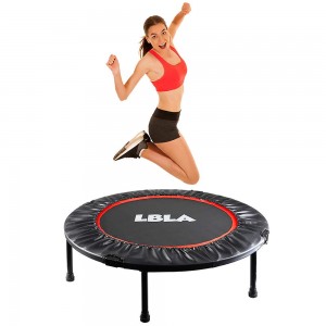 LBLA 38″-40″ Mini Trampoline, Max. Load 300lbs Indoor Exercise Trampoline Workout, Foldable Rebounder Trampoline for Kids Adults