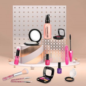 BeebeeRun Makeup Kit for Girls, Kids Pretend Makeup Set Pretend Play Makeup Cosmetic Toy with Glitter Bag,Safe & Non-Toxic Beauty Set for Party Game Halloween Christmas Birthday.