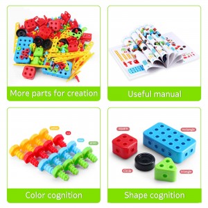 STEM Building Blocks Toys Kit Set Educational Toys Construction Engineering Kids Gift for Ages 3 4 5 6 7 8 Year Old Boys & Girls