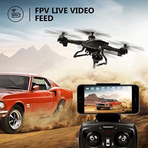 FPV Drone with WiFi Camera Live Video Headless Mode 2.4GHz 4 CH 6 Axis Gyro RTF RC Quadcopter, Compatible with 3D VR Headset