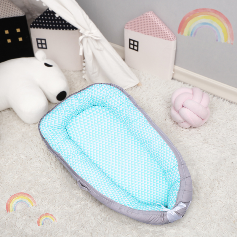 Baby Nestilo Bed Cotton Washable Portable Crib Infant and Toddler Lounger Featured Image