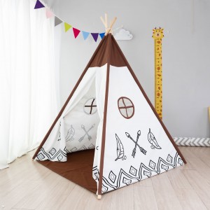 Kids Teepee with Mat tents for events Play for Kids Party Supplies Props for Boys and Girls (ZP0177)