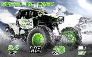 Alloy four-wheel drive off-road vehicle large remote control car boy child car toy model RC mountain climbing Bigfoot DD0004