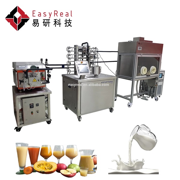 Modular Lab UHT HTST Pasteurizer Plant for Dairy Milk in Laboratory