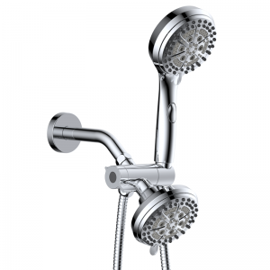 6-Settings shower combo with ptented 3-way diverter