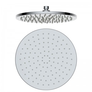 Large round head shower self-cleaning silicone nozzle full spray chrome face High quality 10 inch rain shower
