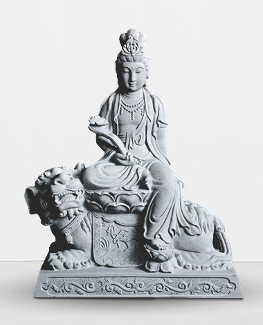 söi Manjushri Stone Statue Huayan Sansheng Manjushri Suositeltu kuva