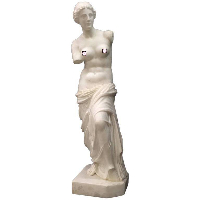 Rímska mytológia Dekorácie Socha Životná veľkosť Biely mramor Socha Venuše De Milo