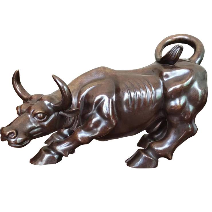 Továrenská cena Populárna vonkajšia dekorácia Veľká socha býka z liateho bronzu