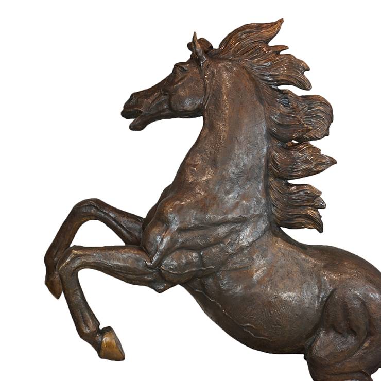 Escultura popular de fabricación china Estatua de caballo de bronce de tamaño natural