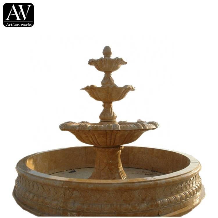 Horúce predajné dekorácie kamenné záhradné produkty voda mramorová cherubínska fontána