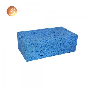 Almohadilla de esponja para lavado de autos de microfibra a precio barato de fábrica con malla grande