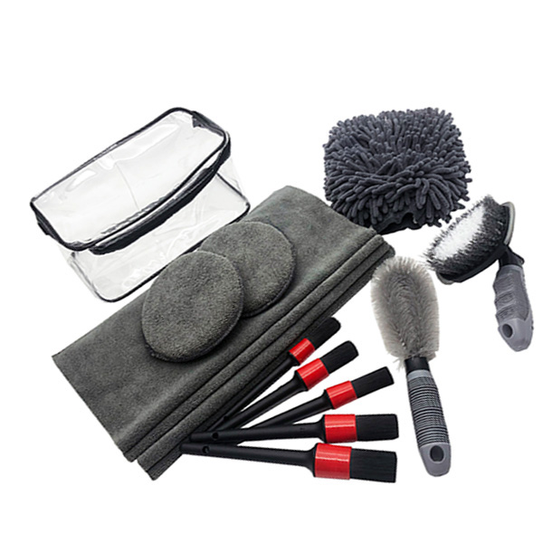 Kit d'outils de lavage en microfibre multifonctionnel Kit de nettoyage de voiture Image en vedette