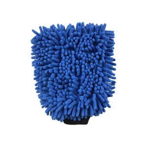 Luvas dos principais provedores para o lavado de automóbiles Luvas de microfibra azul polaco