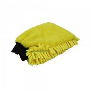 ด้านล่างราคา China Coral Fleece Car Wash Mitt/Glove