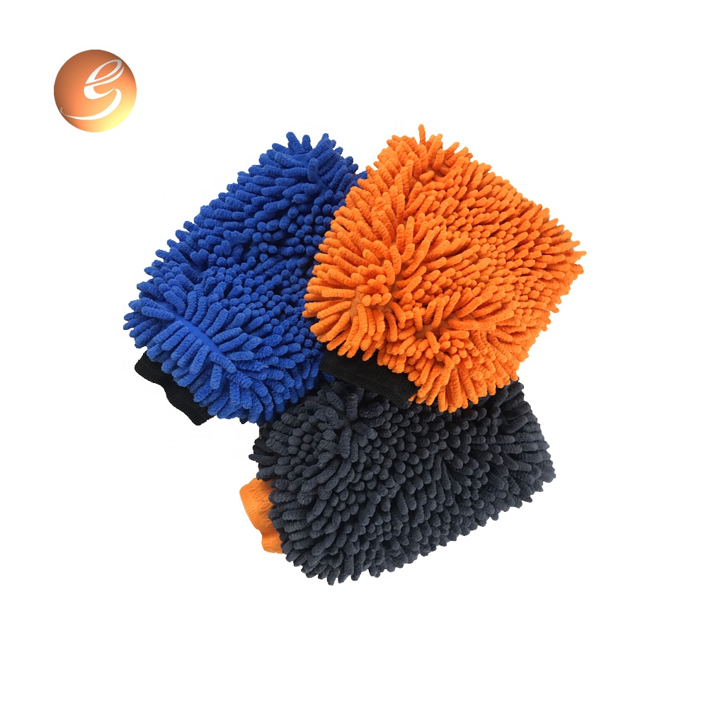 Eastsun sarung tangan resik anti banyu khusus microfiber coral fleece car wash mitt