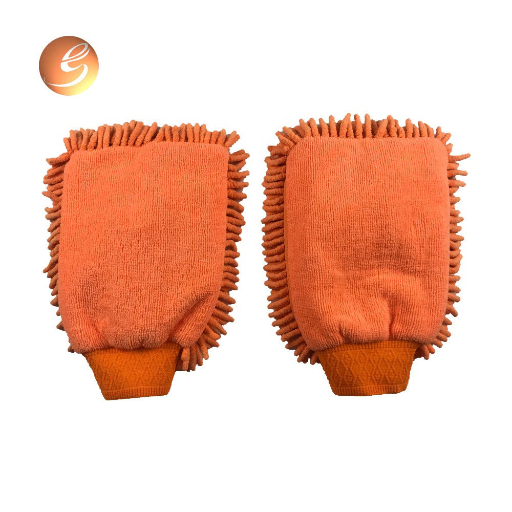 ຂາຍສົ່ງ Custom Magic Microfiber Chenille ກະຈົກລົດເຮັດຄວາມສະອາດຖົງມືລ້າງລົດໃຫຍ່ Mitt Car Washer Gloves