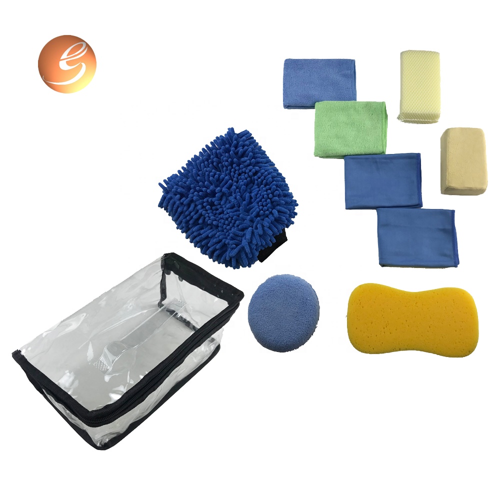 Produk anyar super garing gampang dicekel sponge pad polish 9pcs set cuci mobil