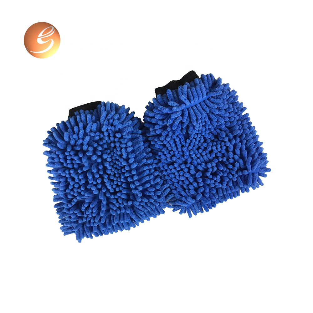 Eastsun durable exterior cleaning car care coral fleece mitt