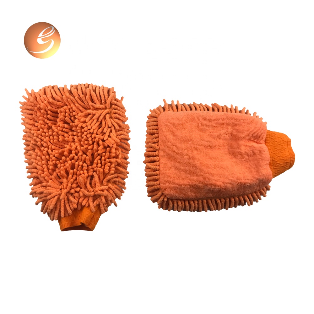 Vendita all'ingrosso di guanti in ciniglia in microfibra morbida per pulizia di vittura