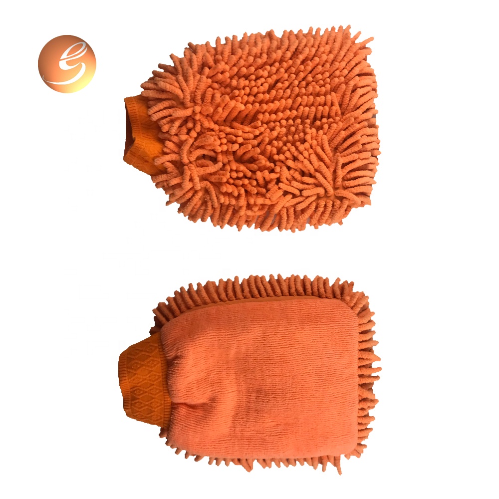 Мека ръкавица от микрофибър за почистване и почистване на кола от шенил