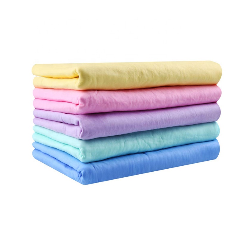 Grade A car shammy edgeless synthetic chamois towels rolls