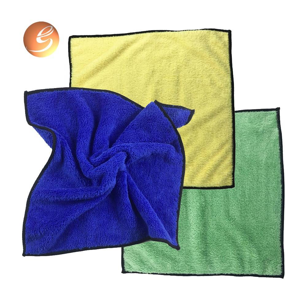 हरियो रंग लाइट जीएसएम माइक्रोफाइबर कार सफाई तौलिया