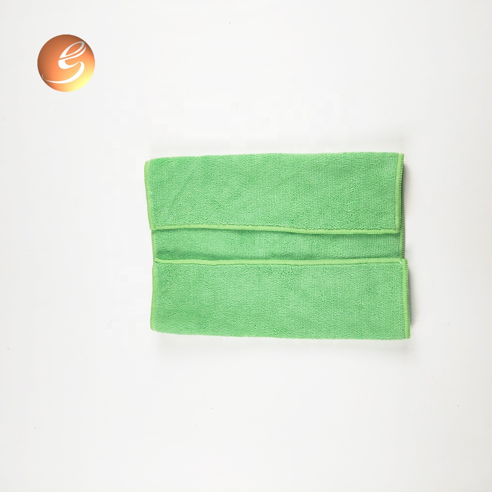 Green Comfortable Reusable Cleaning Cloth Microfiber ສໍາລັບລົດ