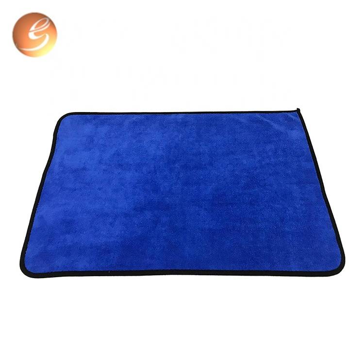 Towel Microfiber Fleece Square Coral kanggo rincian mobil lan kain polishing