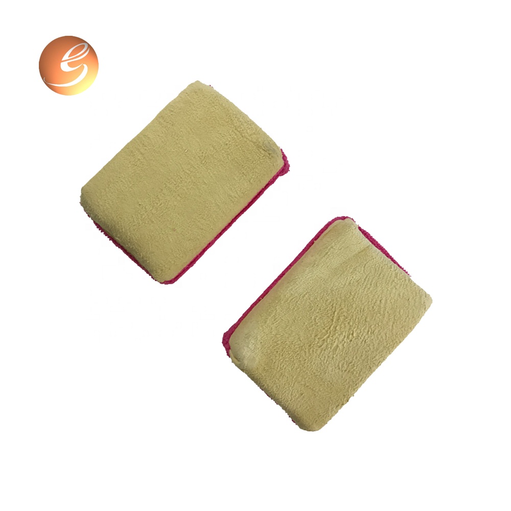 Doble nga mga kilid nga Microfiber Cleaning Sponge Pad Car wash sponge