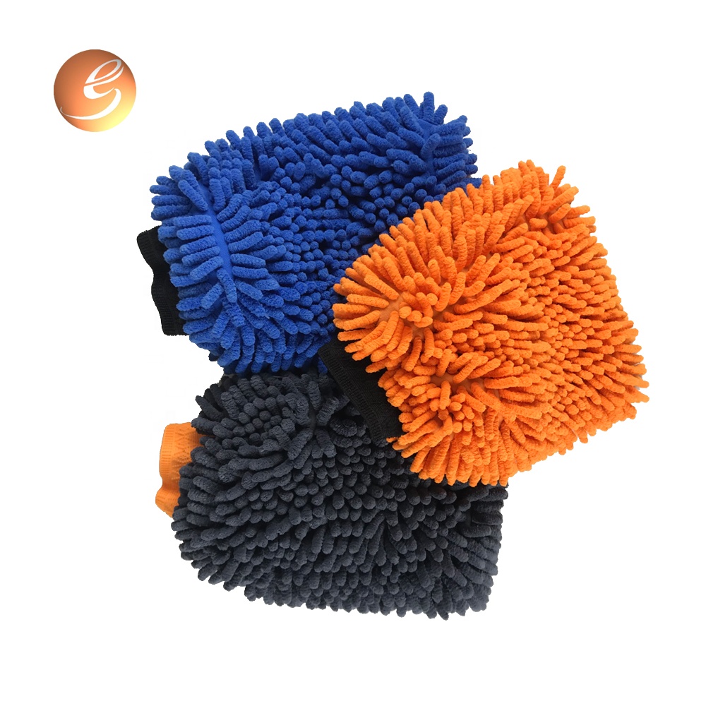 Велика кількість товстої барвистої дволицьової синтетичної полірольної рукавиці