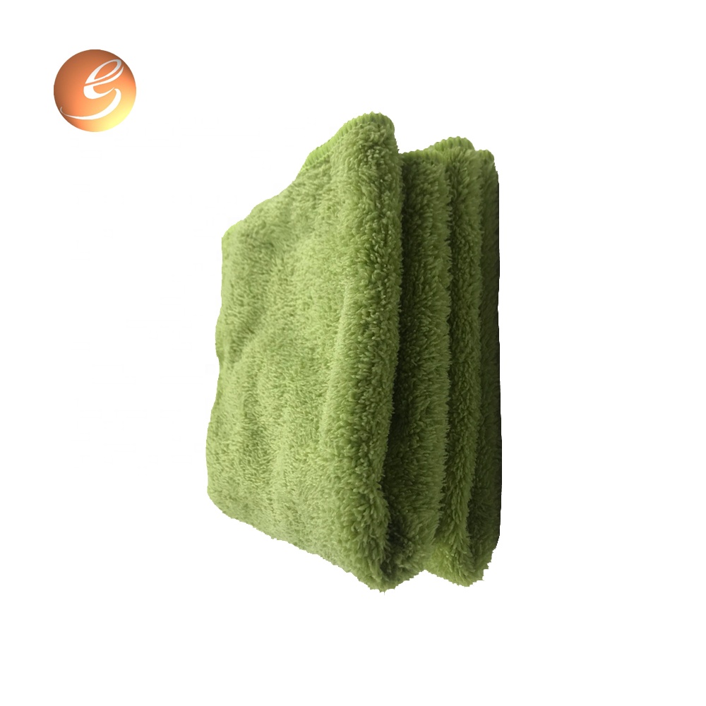 Asciugamano spesso per pulizia e lucidatura dell'auto in pile di corallo su entrambi i lati per l'asciugatura dei dettagli, la lucidatura con ceretta