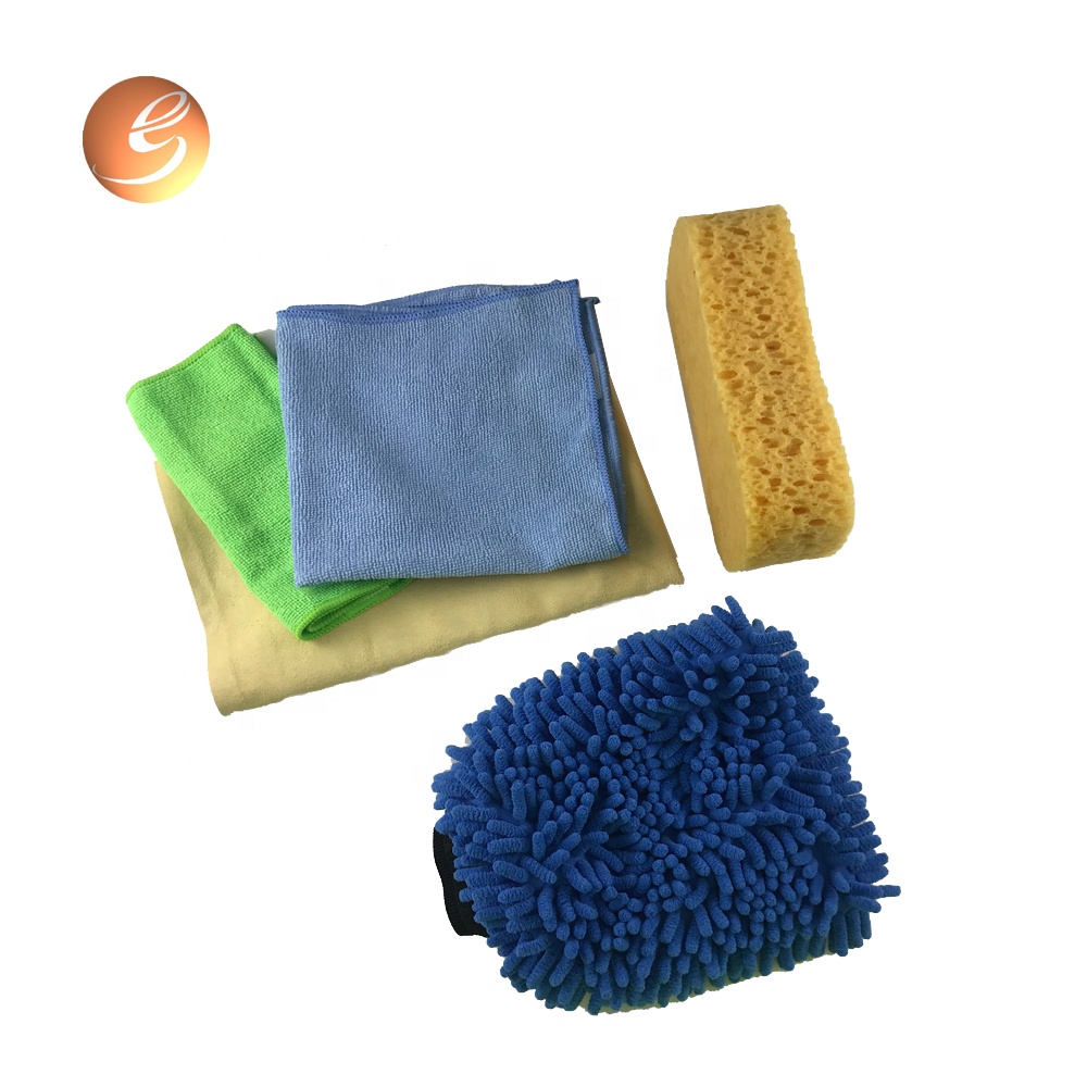 Microfiber car wash cleaning sets tool kit 5pcs